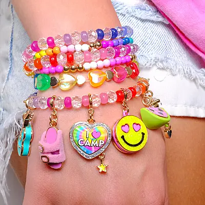 Charm It Clear Rainbow Stretch Bead Bracelet Ct08-11 - 2