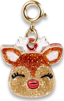 Charm It Gold Glitter Reindeer Charm Cıcc1417 - 1