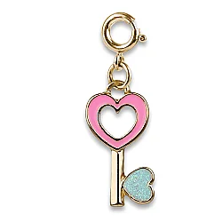 Charm It Gold Heart Key Ct02-45 - 1