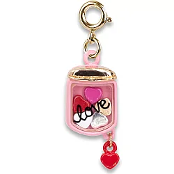 Charm It Gold Jar of Hearts Shaker Charm CICC1447 - Charm It