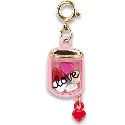 Charm It Gold Jar of Hearts Shaker Charm CICC1447 - 1