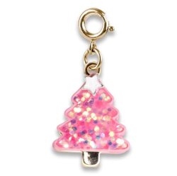 Charm It Gold Pink New Year Tree Charm Cıcc1418 - Charm It