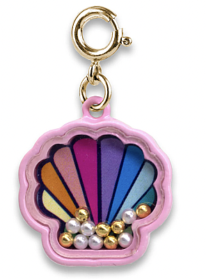 Charm It Gold Shell Shaker Charm CICC1438 - 1