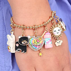 Charm It Gold Swivel Bear Ct02-43 - 2