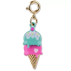Charm It Gold Swivel Ice Cream Cone Charm CICC1329 - Charm It