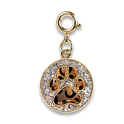Charm It Gold Swivel Leopard Pawprint Charm Ct01-19 - 1