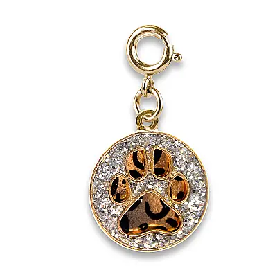 Charm It Gold Swivel Leopard Pawprint Charm Ct01-19 - 1