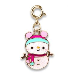Charm It Gold Swivel Snowman Charm Cıcc1389 - Charm It