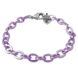 Charm It Purple Chain Bracelet Cıb307 - Charm It