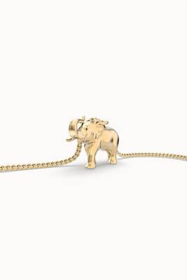 Chocli 18 Ayar Altın Kaplama Fil Kolye Ch0206 - 3