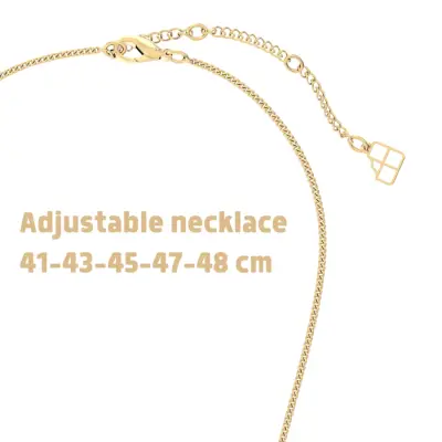 Chocli 18 Ayar Altın Kaplama Kahve & Çekirdek Gold Kolye CH0803 - 3