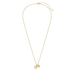 Chocli 18 Ayar Altın Kaplama Kahve & Çekirdek Gold Kolye CH0803 - 2