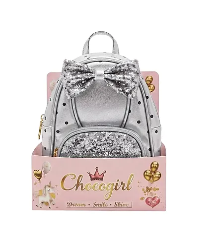 Chocogirl Ruby Deri Kız Çocuk Pul Payet Sırt Çantası CNT-2013 - Gri - 3