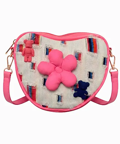 Chocogirl Shiny Heart Patchwork Kız Çocuk Çantası CNT-2006 - 1