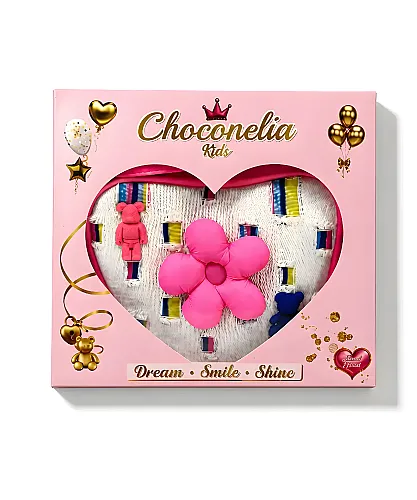 Chocogirl Shiny Heart Patchwork Kız Çocuk Çantası CNT-2006 - 3