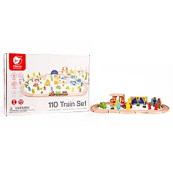 Classic World Ahşap 110 Parçalı Tren Seti 4164 - 5