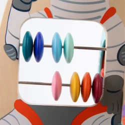 Classic World Ahşap Çoklu Aktivite Oyuncağı - Roket 4121 - 4