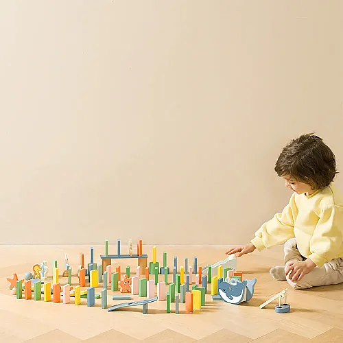 Classic World Ahşap Domino Oyunu - Okyanus 20220 - 3