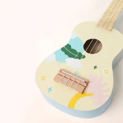 Classic World Ahşap Iris Ukelele - Mavi 40560 - 2