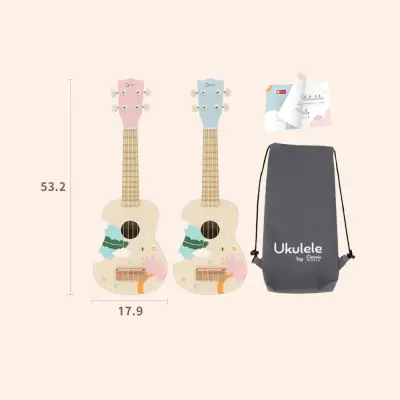 Classic World Ahşap Iris Ukelele - Pembe 40563 - 3