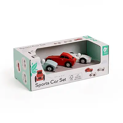 Classic World Ahşap Spor Araba Seti 20250 - 4