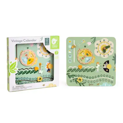 Classic World Ahşap Vintage Takvim 20255 - 5