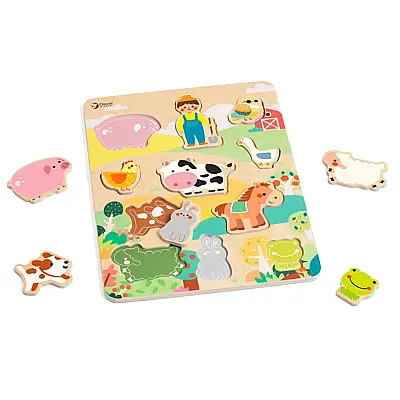 Classic World Ahşap Yapboz - Farm 40070 - 3