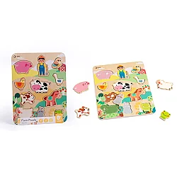 Classic World Ahşap Yapboz - Farm 40070 - 2
