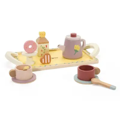 Classic World Grace Wooden Tea Set 50577 - 1