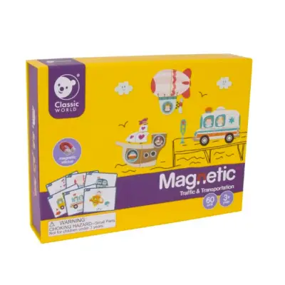 Classic World Magnetic Play Set - Vehicles 20026 - 2