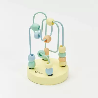 Classic World Wooden Bead Maze - Yellow 54143S - 1