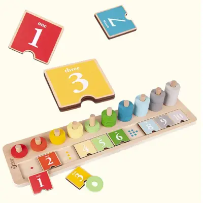 Classic World Wooden Educational Counting Game 54556 - 2