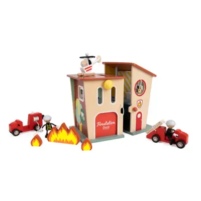 Classic World Wooden Fire Station 50646 - 3