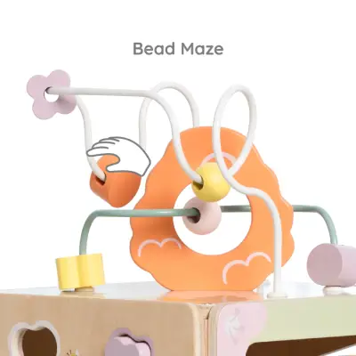 Classic World Wooden Honey Bee Activity Cube 20192 - 3