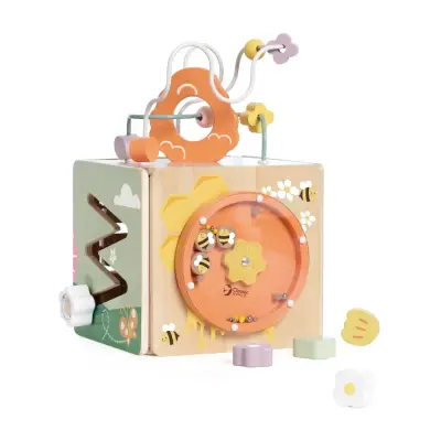 Classic World Wooden Honey Bee Activity Cube 20192 - 1
