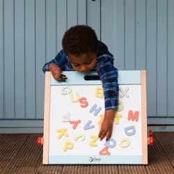 Classic World Wooden Magnetic Whiteboard 53870 - 4