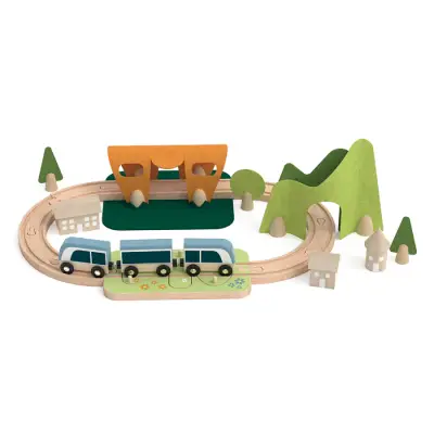 Classic World Wooden Mini Train Set 50618 - 1