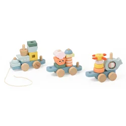 Classic World Wooden Ocean Themed Pull-Along Toy 10520 - 2