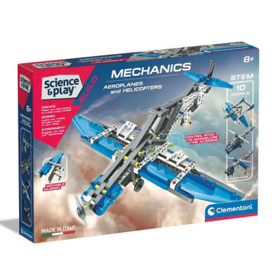 Clementoni Tr Mechanical Laboratory Aircraft And Helicopters 75028 - 1
