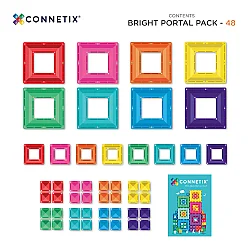 Connetix Bright Portal Pack Manyetik Bloklar - 48 Parça - 8
