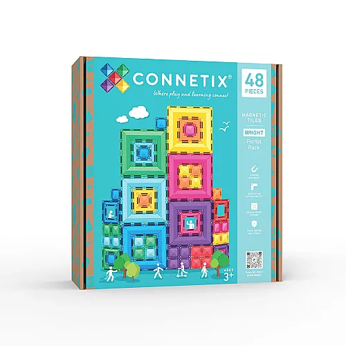 Connetix Bright Portal Pack Manyetik Bloklar - 48 Parça - 1