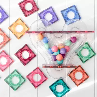 Connetix Pastel Ball Run Set - 106 Parca Con-Eu-P106Br - 5