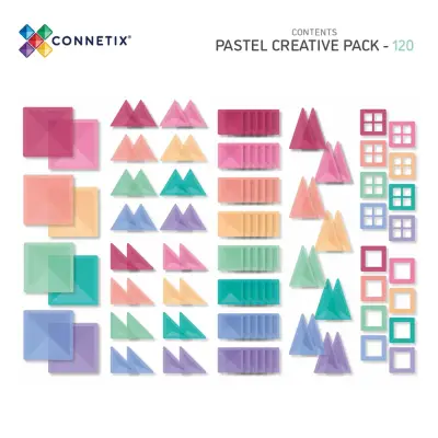 Connetix Pastel Creative Set - 120 Parca Con-Eu-P120 - 2