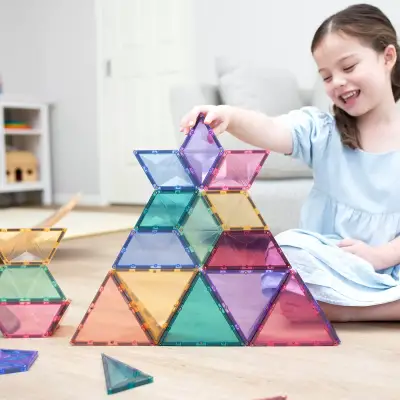 Connetix Pastel Shape Expansion Set - 48 Pieces Con-Eu-P48Se - 7