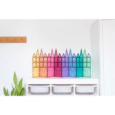 Connetix Pastel Starter Set - 64 Pieces Con-Eu-P64 - 6