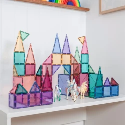 Connetix Pastel Starter Set - 64 Pieces Con-Eu-P64 - 3
