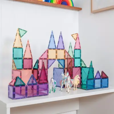 Connetix Pastel Starter Set - 64 Pieces Con-Eu-P64 - 3