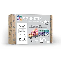 Connetix Pastel Transport Pack Manyetik Bloklar - 50 Parça - 1