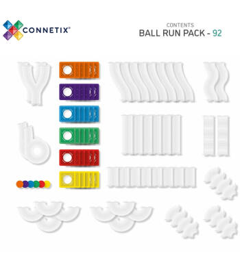 Connetix Rainbow Ball Run Set - 92 Parca Con-Eu-92Br - 2