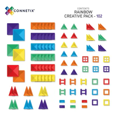 Connetix Rainbow Creative Set - 102 Parca Con-Eu-102 - 3